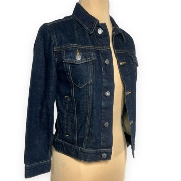 Old Navy girls denim jean jacket trucker style size 10-12 large - Picture 5 of 10